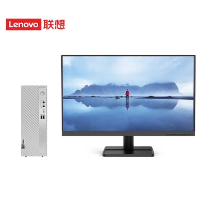 联想小新台式电脑 I5-1235U/16G内存/1T SSD/集显/无光驱/21.45显示器