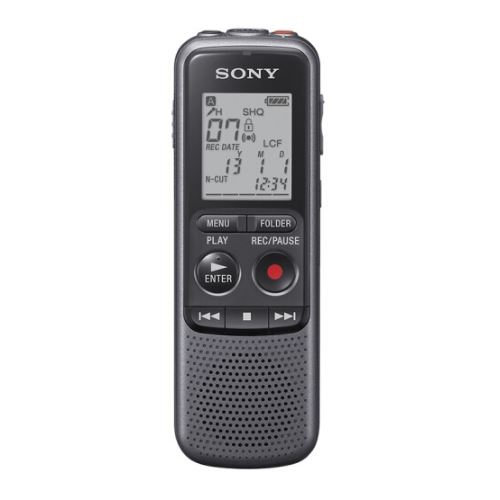 索尼（SONY） ICD-PX240 数码录音笔 4G 黑色 降噪播放 多种录音场景 前置大型扬声器 MP3格式录音时间更长